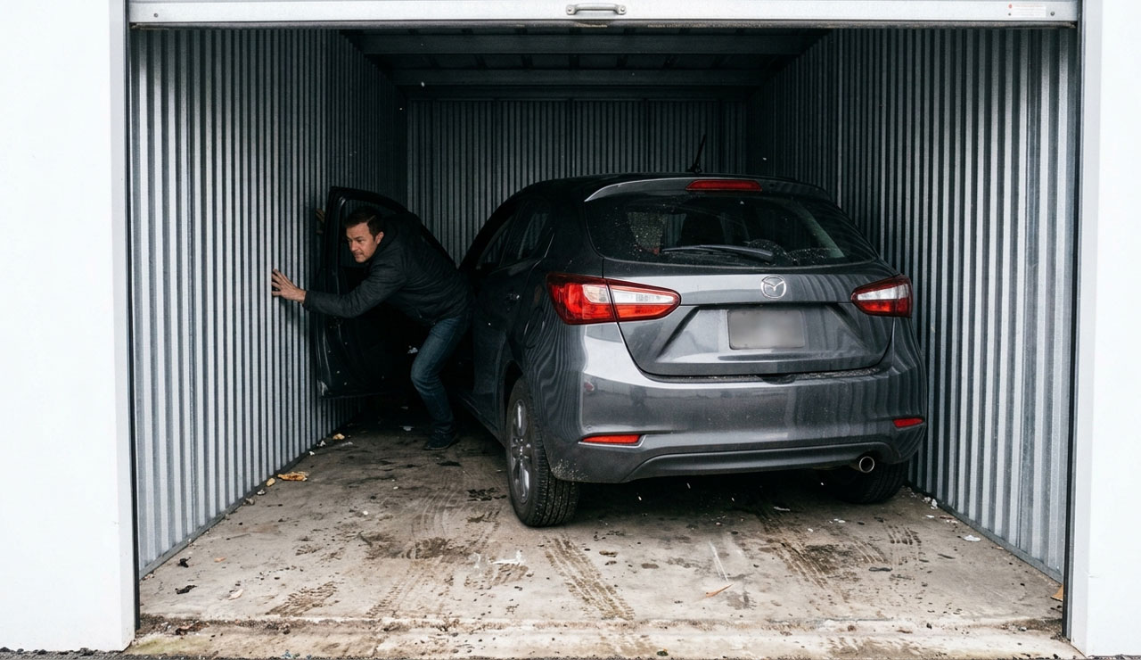 Can a Car or Motorcycle Fit in a 10x10 or 10x15 Storage Unit? (Real Measurements & Door Clearance)